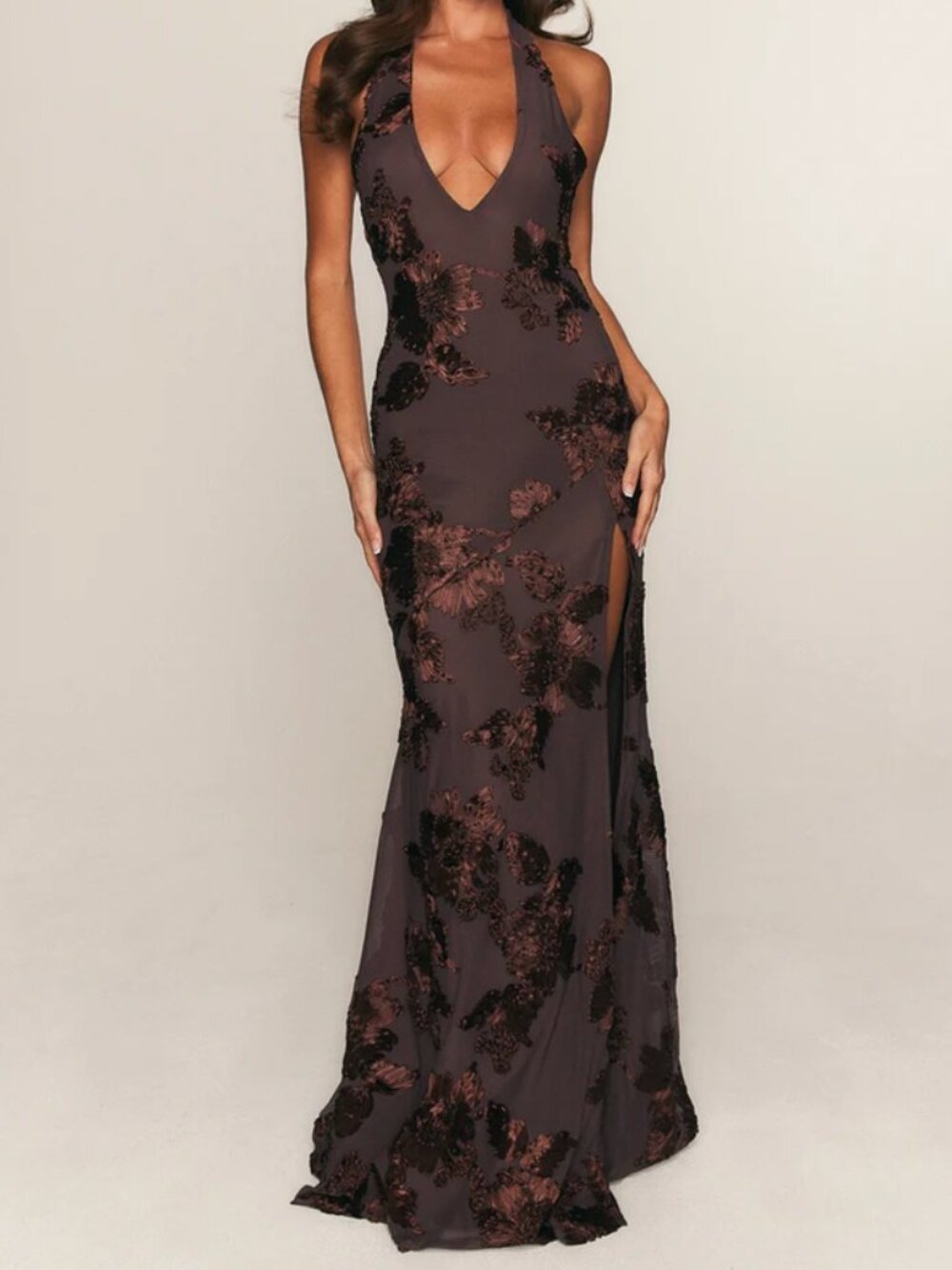 white fox always yours maxi dress